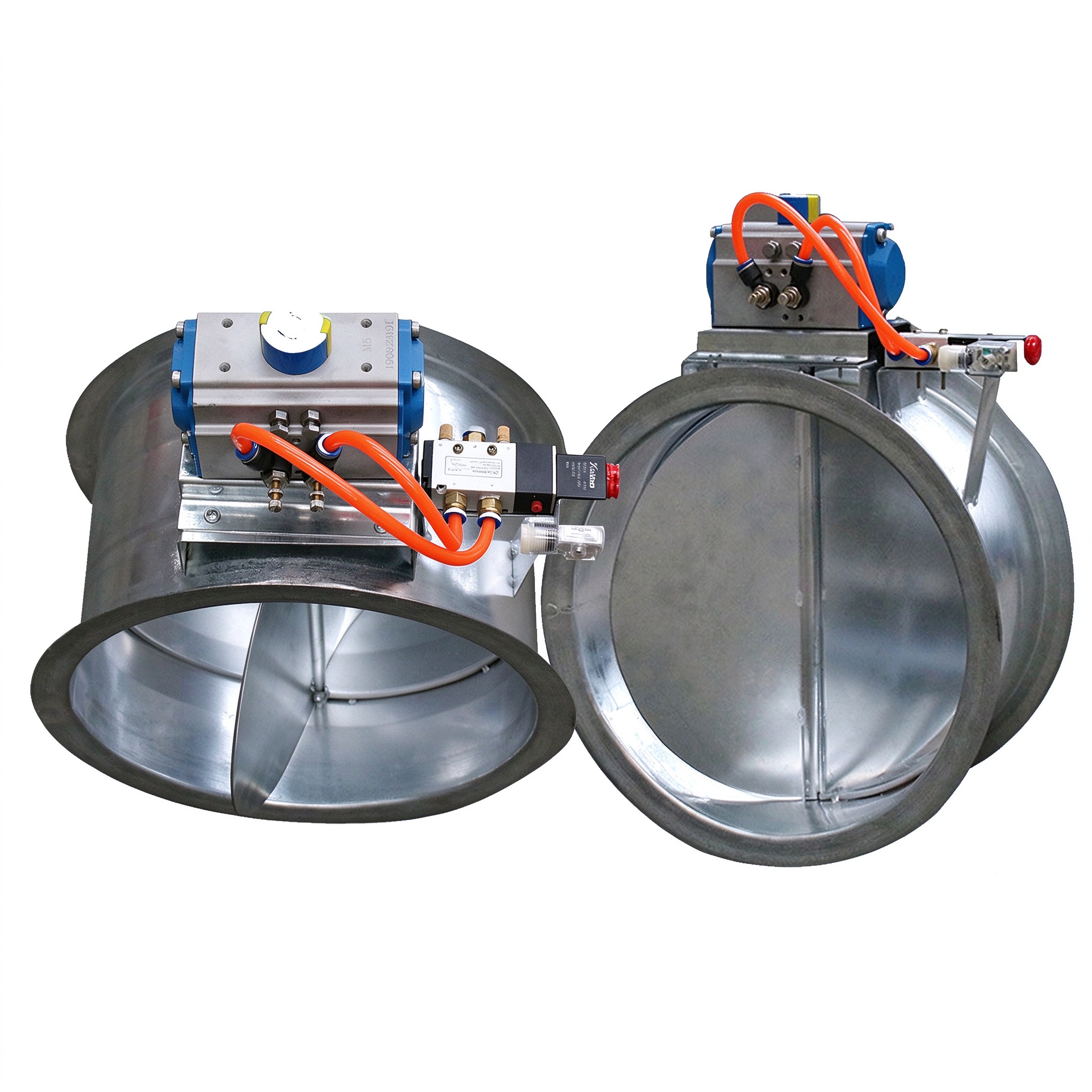 Pneumatic round damper